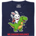 We Choose Violence - Vista principale T-Shirt Blu Navy