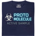 Protomolecule - Active Sample - Vista principale T-shirt Blu navy