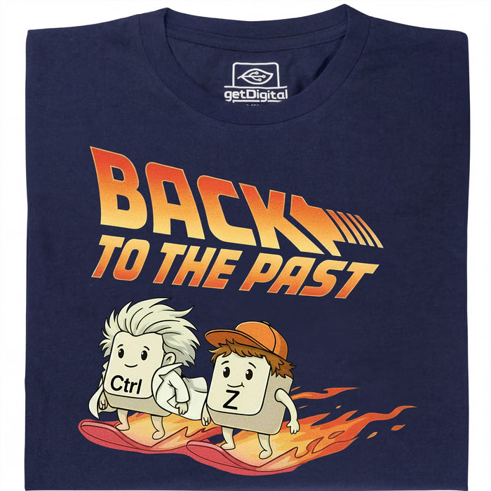 Back to the Past - Vista principal Camiseta Azul marino