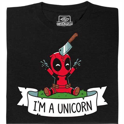 I'm a Unicorn - Vooraanzicht T-Shirt Zwart