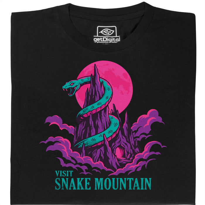 Visit Snake Mountain - Vista principal Camiseta Negro