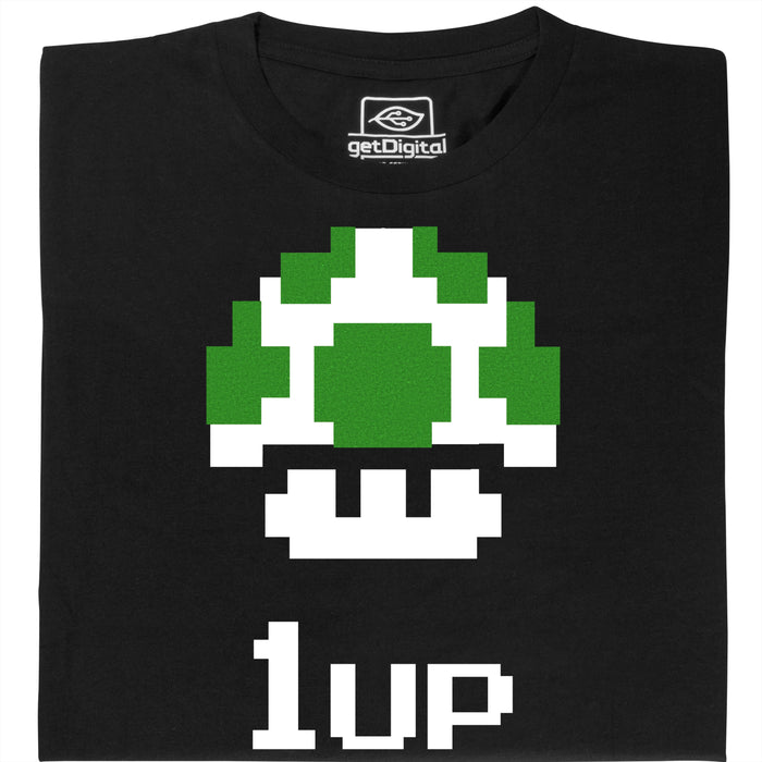 Shroom UP - Hauptansicht T-Shirt Schwarz