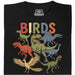 BIRDS - Vista frontale T-Shirt Nero