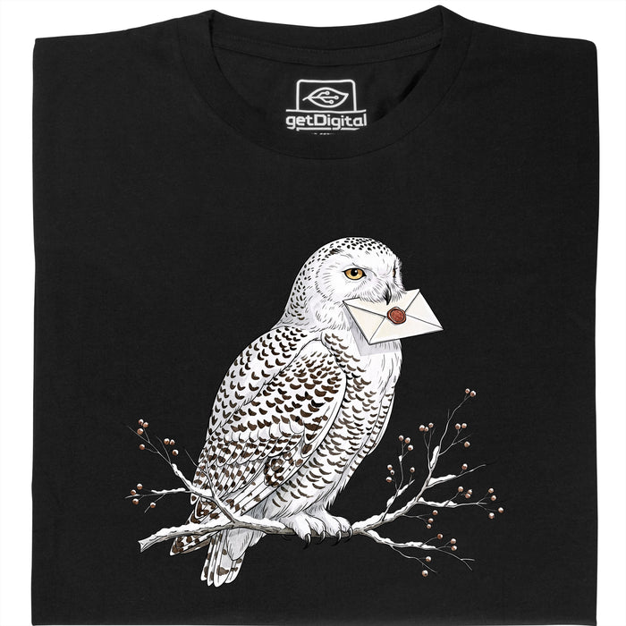Owl Courier - Vista principale T-Shirt Nero