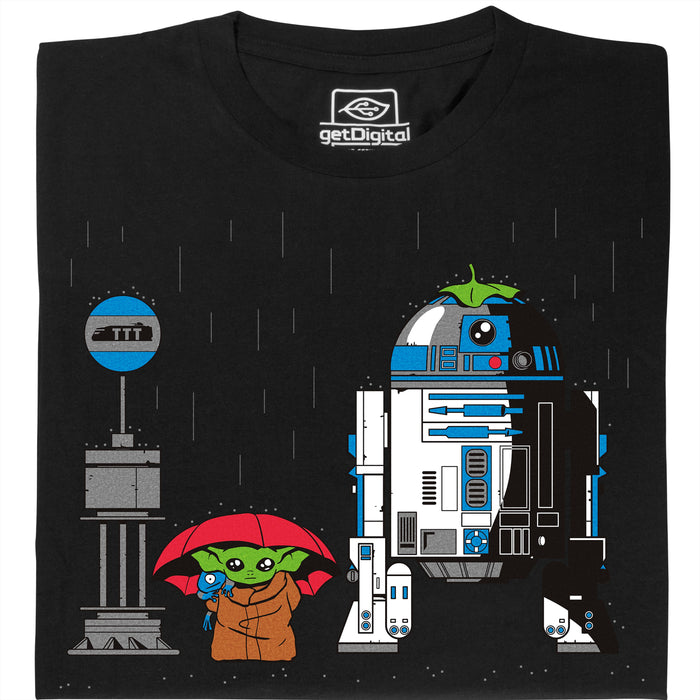 My Neighbour R2D2 - Vue principale T-Shirt Noir