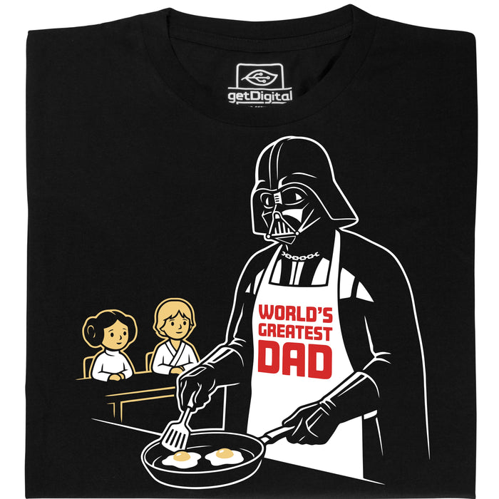 World's Greatest Dad - Vista principal Camiseta Negro