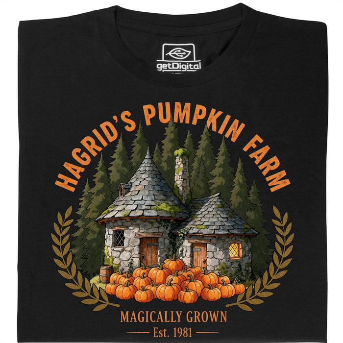 Magical Pumpkin Farm - Hauptansicht T-Shirt Schwarz