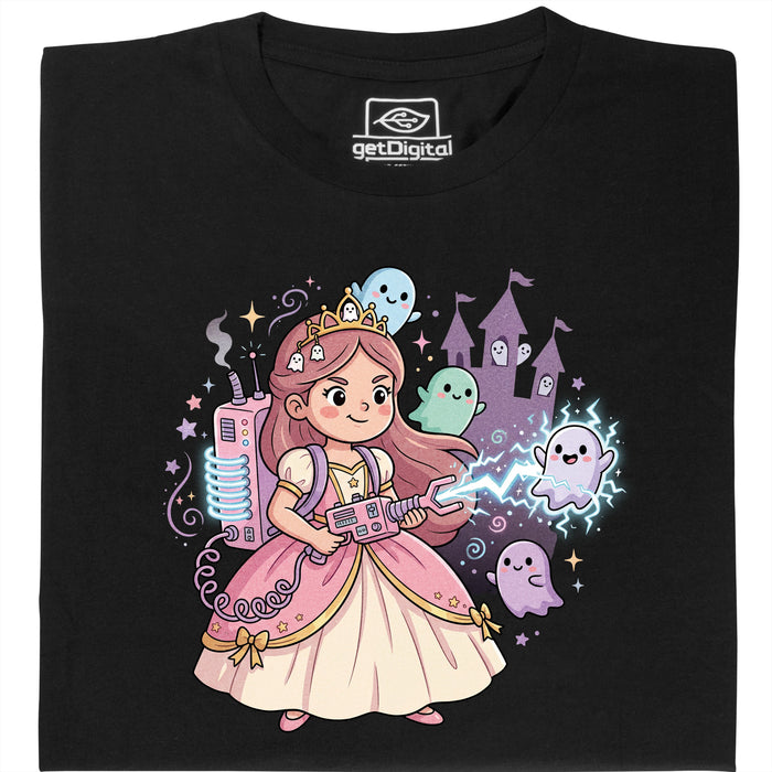 Nerdy Princess &amp; The Glitter Ghosts - Vista principal Camiseta Negro