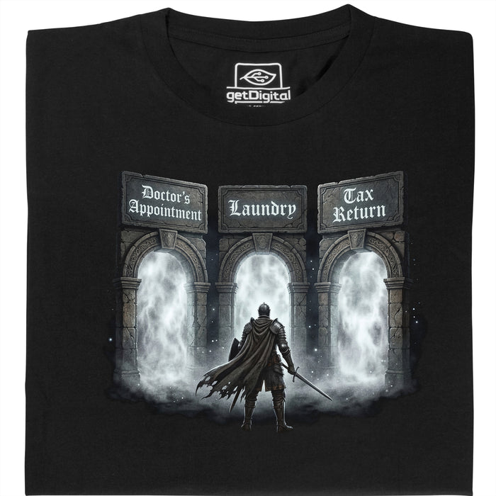 Adult Souls - Vista principal Camiseta Negro