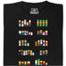 Pixel Legends of TV - Vista principal Camiseta Negro