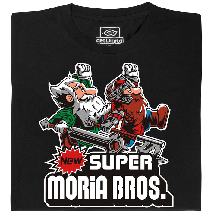 Super Moria Bros - Vista principale T-Shirt Nero