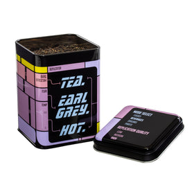 Tea caddy "Tea. Earl Grey. Hot."