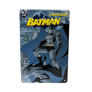 Cartel de hojalata DC Comics Batman