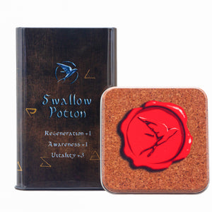 Caja de té de fantasía Poción Golondrina