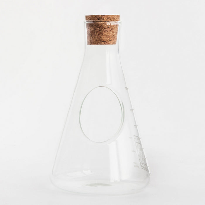 Laborglas Terrarium Anbauset im Erlenmeyerkolben
