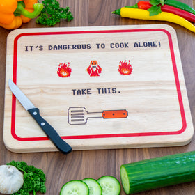 Cutting board Dangerous to cook alone