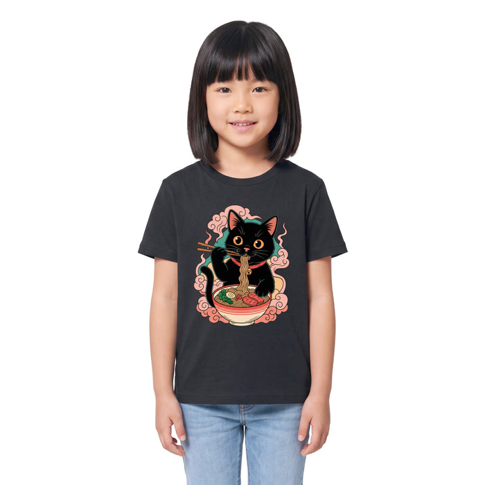 Ramen Katze - Kindershirt Model Mädchen 2