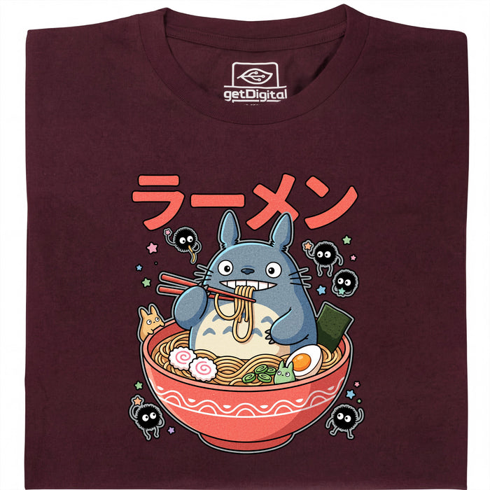 Forest Spirit Ramen - Main view T-Shirt Dark Red