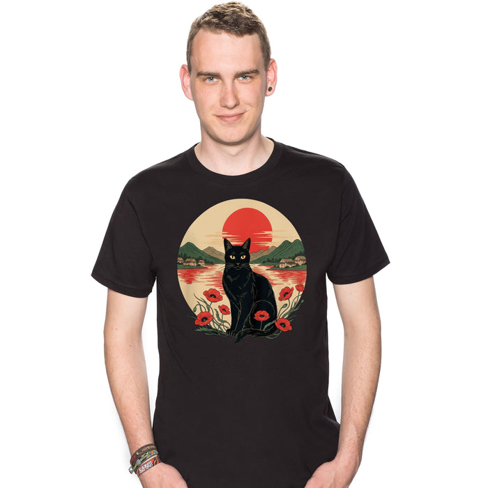 Sunset Cat  - T-Shirt Mann Colin