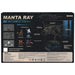 Mechanical Manta Ray 3D Electronic Metal Building Kit with Lighting