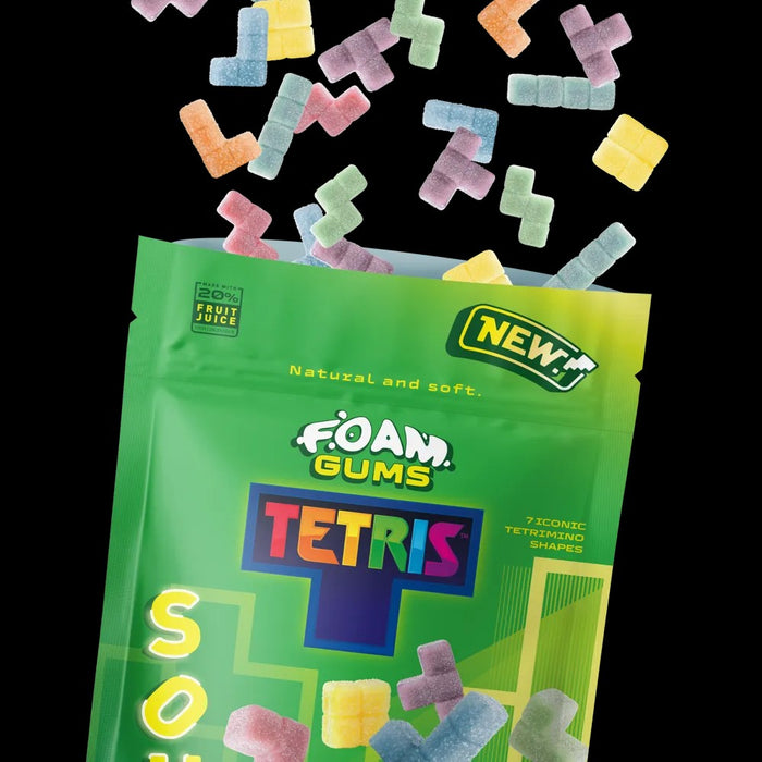 Fandom Snacks Foam Gums Tetris (Acido) – 125g Caramelle Gommose ai Frutti