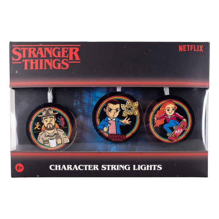 Guirnalda de luces Stranger Things personajes