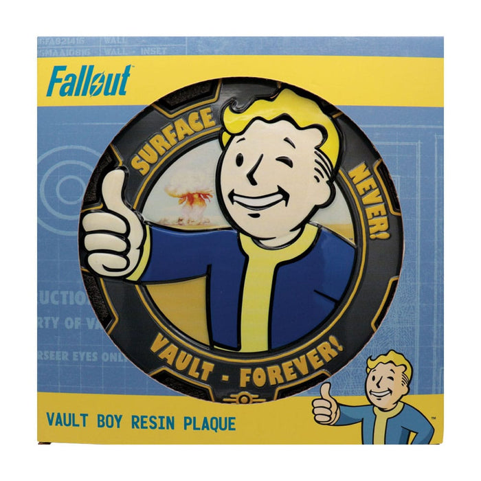 Fallout Vault Boy Resinschild (Surface Never, Vault Forever)