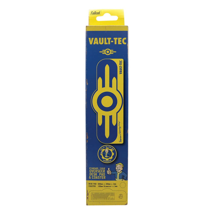 Tappetino da scrivania Fallout con sottobicchiere Vault-Tec