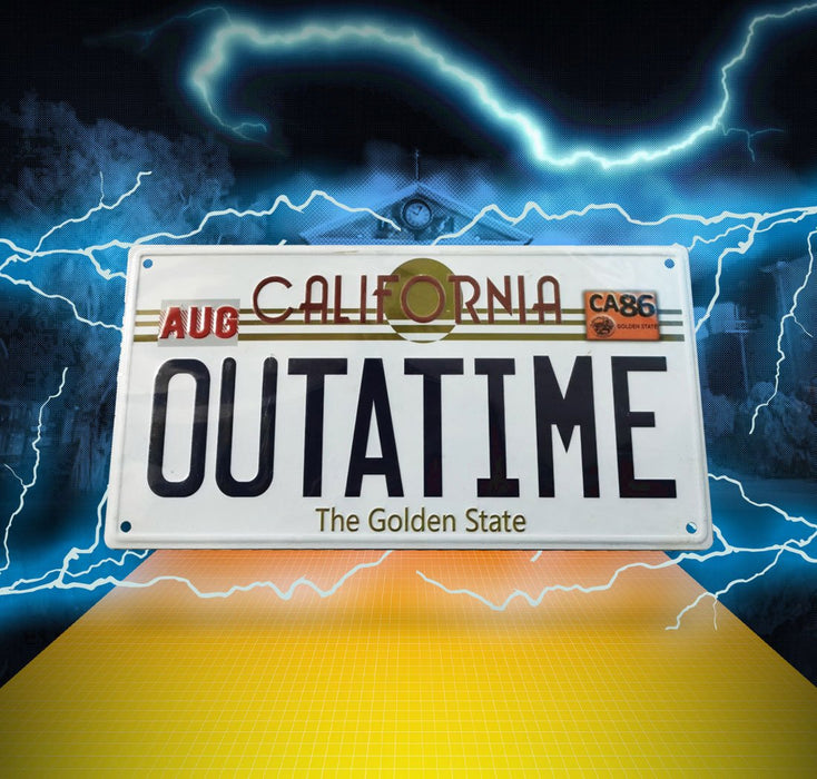 Back to the Future Metal Sign Outatime