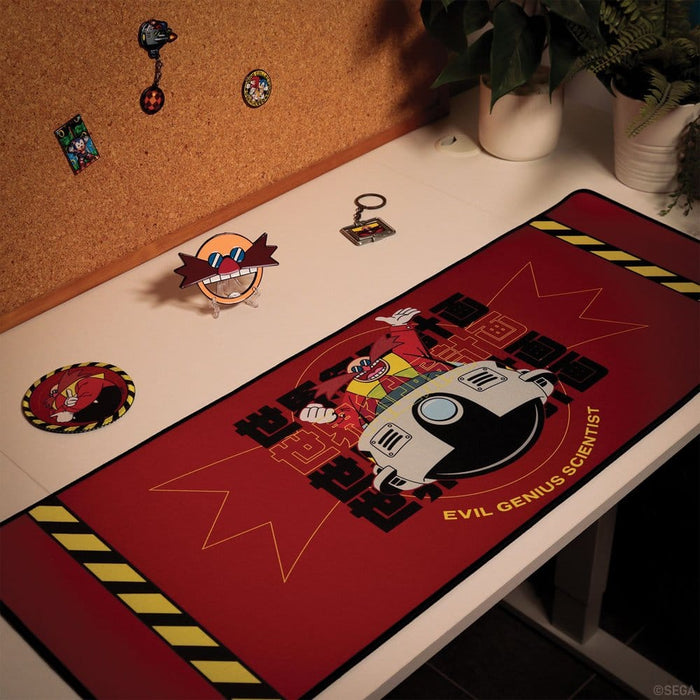Alfombrilla de escritorio de Sonic con posavasos