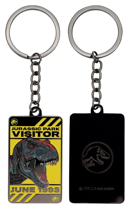 Confezione regalo Jurassic Park con carte da gioco, spilla e portachiavi