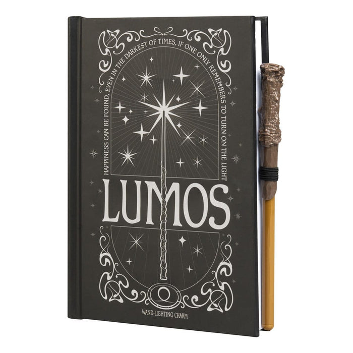 Taccuino Harry Potter Lumos con bacchetta