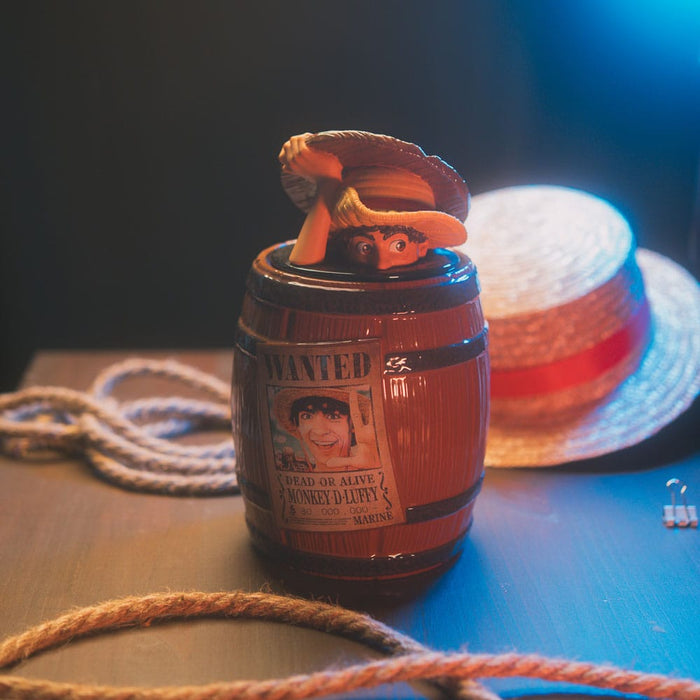 One Piece Ton-koektrommel Monkey D. Luffy (Wanted)