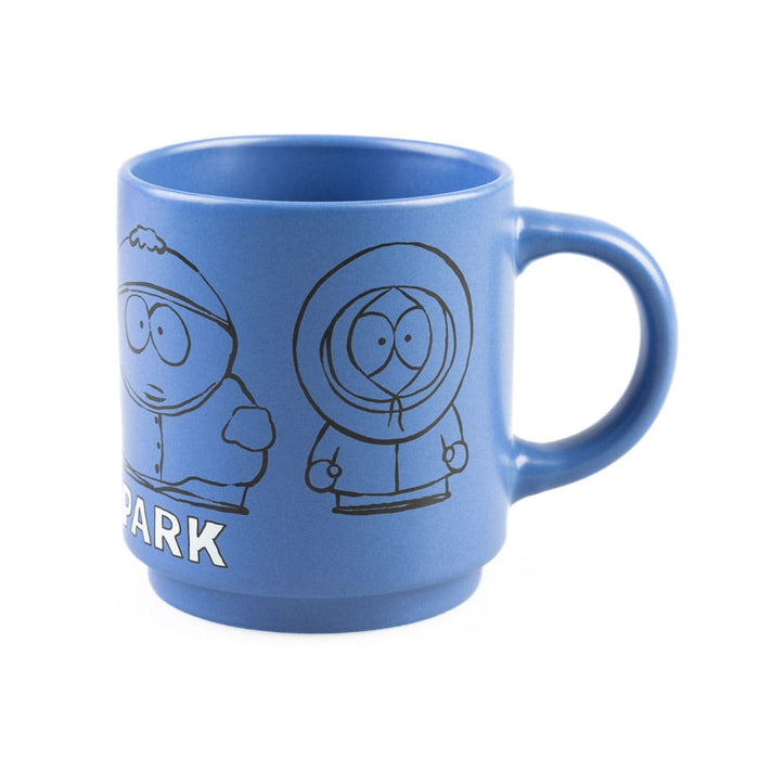 Set de tazas de South Park (4 tazas de cerámica apilables con soporte)