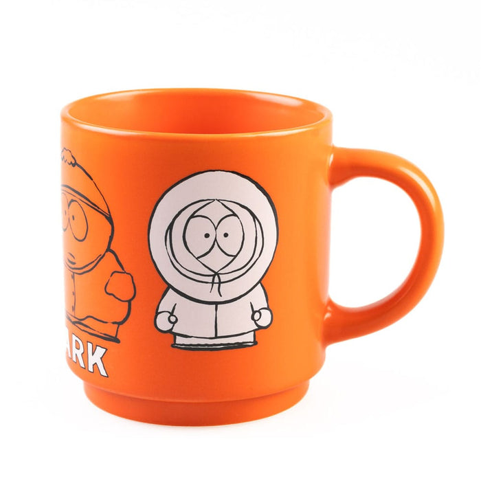 Set de tazas de South Park (4 tazas de cerámica apilables con soporte)