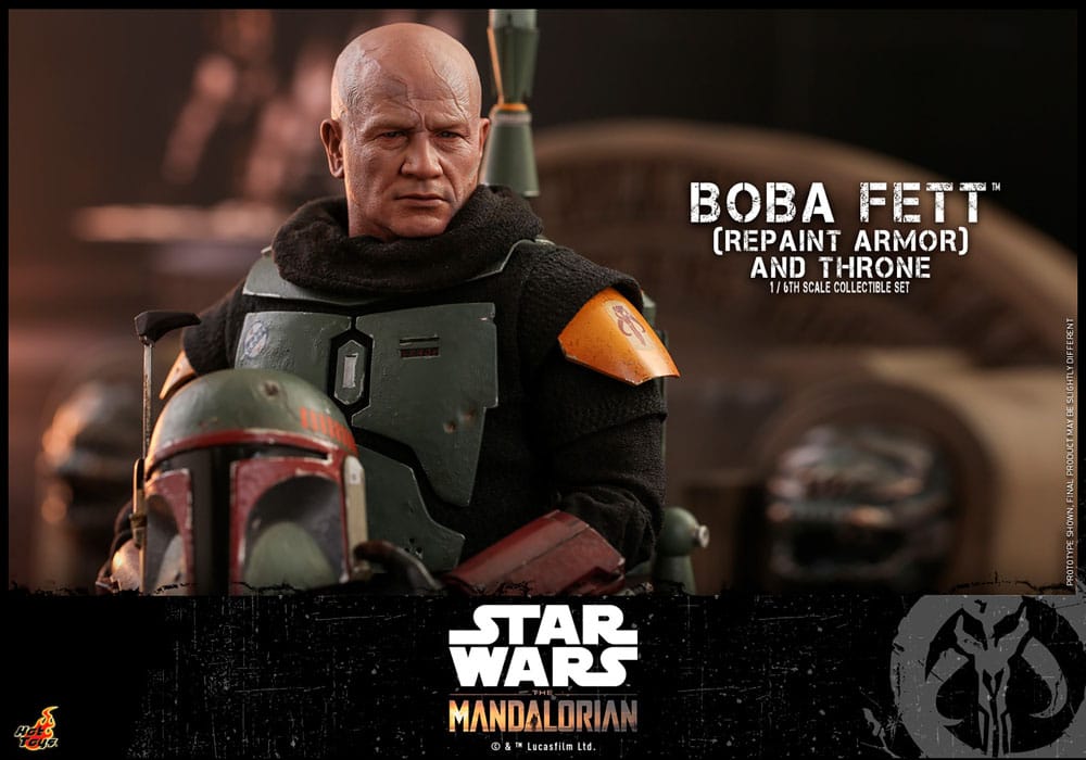 Figura Star Wars The Mandalorian Boba Fett con Trono escala 1:6 Special Edition