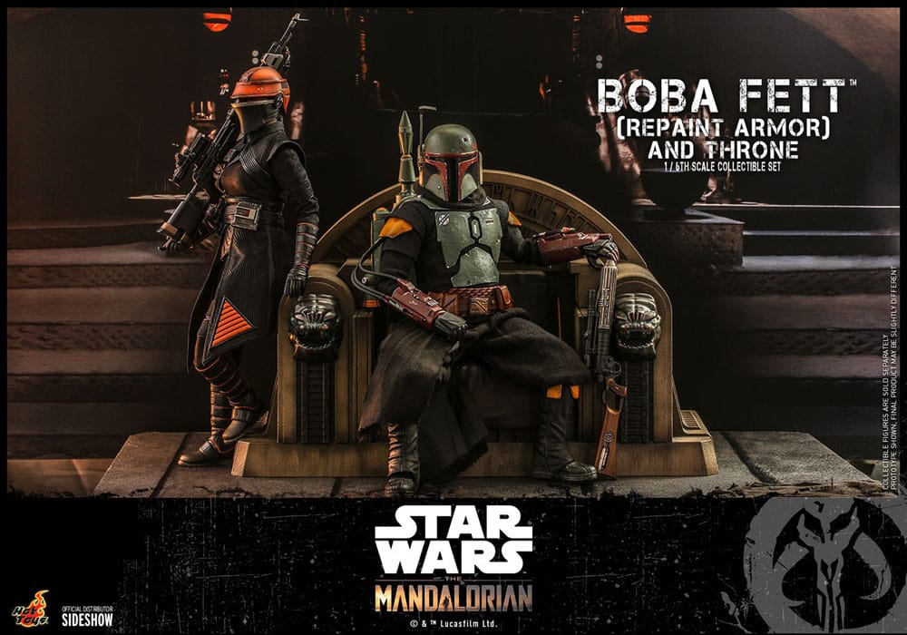 Figura Star Wars The Mandalorian Boba Fett con Trono escala 1:6 Special Edition
