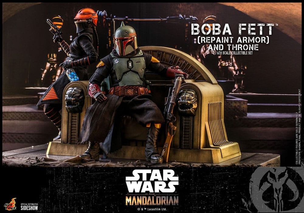 Figura Star Wars The Mandalorian Boba Fett con Trono escala 1:6 Special Edition