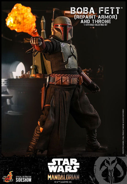 Figura Star Wars The Mandalorian Boba Fett con Trono escala 1:6 Special Edition