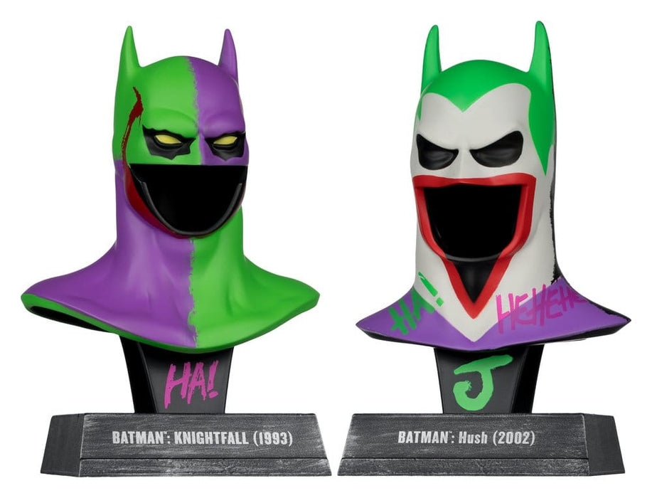 Répliques de masques Batman Knightfall et Hush façon Joker