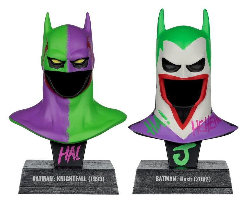 Répliques de masques Batman Knightfall et Hush façon Joker