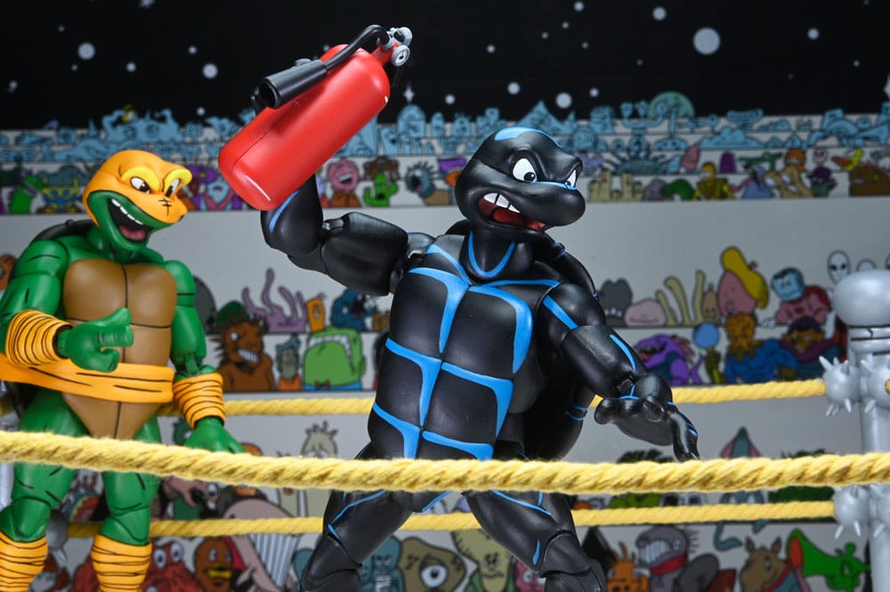 Teenage Mutant Ninja Turtles Stump Wrestling Pack de 4 Figuras de Acción (Archie Comics)