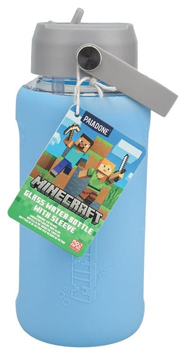 Botella de cristal de Minecraft con funda protectora