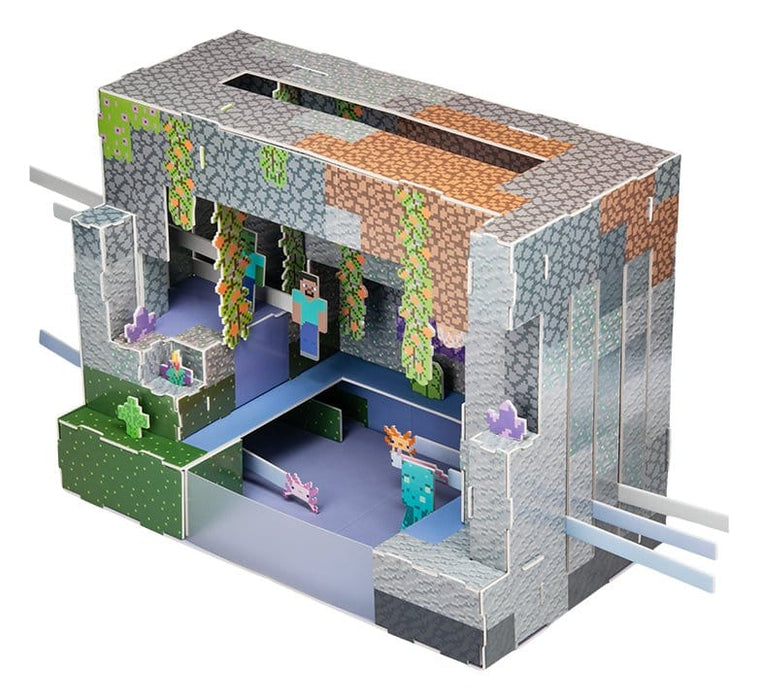 Minecraft 3D-Bausatz Höhlenszene