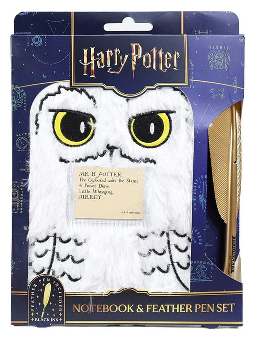 Harry Potter Quaderno di Peluche Edvige con Penna Piuma