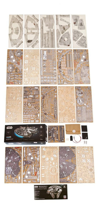 Kit di modellismo in legno Star Wars Millennium Falcon